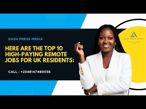 Here are the top 10 high-paying remote jobs for UK residents: