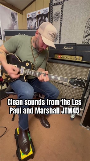 Clean tones from the @GibsonGuitarUK Les Paul & @marshall JTM45 + 1960ax Cab 🎸