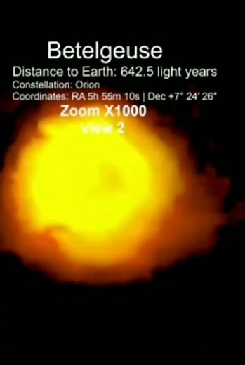 Betelgeuse Star Explained: Distance, Coordinates & X1000 Zoom View (Orion’s Red Supergiant)