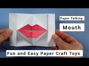 How to make a Paper Origami Talking Mouth | Fun and Easy Paper Craft Toys