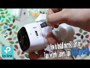 How to Install microSD Card for Tapo Security Camera: Tapo C310 /Tapo C320