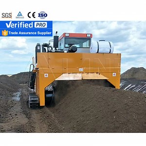 [Hot Item] Lane Agriculture Hydraulic Compost Turner Portable Diesel Mobile Windrow Organic Tractor Mounted Large Steel Compost Turner Machine