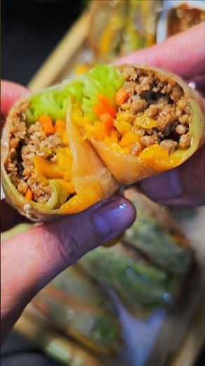 Crispy Vietnamese Beef Spring Rolls