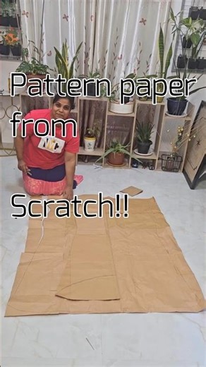 HOW I MADE MY PATTERN PAPER? #patternpaper #sewingtutorial #pattern #patternmaking #patterndrawing