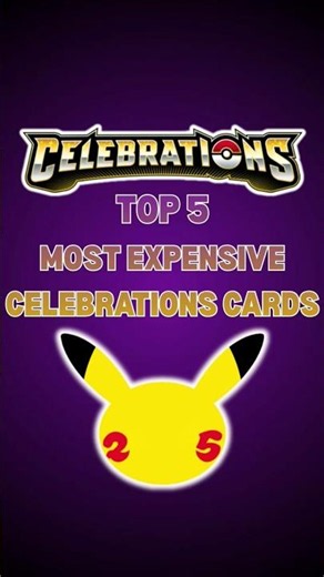 Top 5 Most Expensive Pokémon Celebrations Cards! #pokemoncelebrations #pokemoncards #pokemontcg