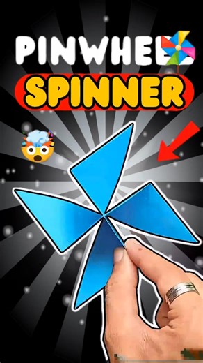 Amazing_Pinwheel_Spinner_that_comes_back_🌀🤯#shorts_#diy_#origami_#paperhelicopter_#paperplane_#craft