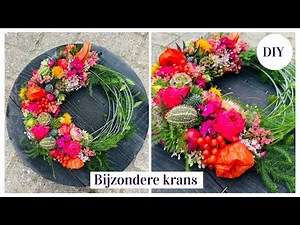 Connecting Wreath 🌸🍁 | Flower Arranging Course # 177 | Carlein Tukkers