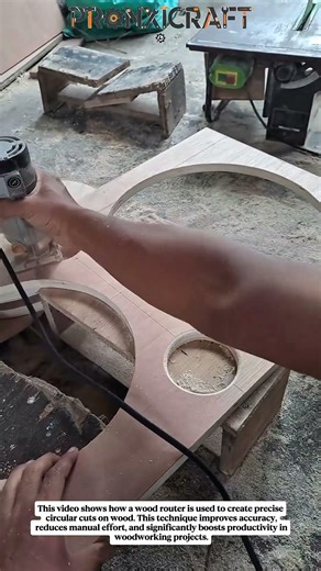 Amazing Wood Router Technique – Precision Circle Cutting for Faster Production