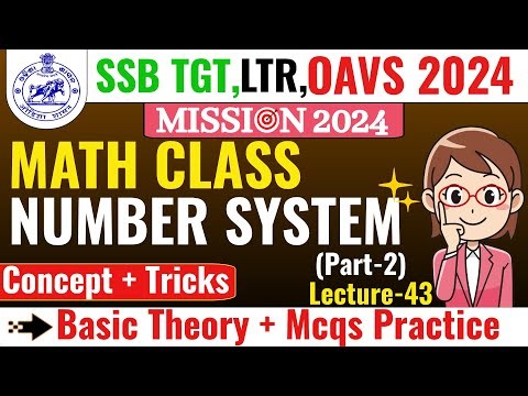 Number System Complete Chapter For SSB TGT,LTR,OAVS | Odia Math Class | Number System In Odia