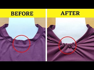 How to tighten loose neck on t shirt