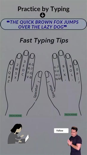 Fast Typing Tricks! 💯℅ effective!😍🥇 #reels #typing #typingchallenge #typingspeed #TypingJob #fasttyping #typingskills #typer #typingtricks #technique #computertips #reelsvideoシ #viralreelsシ #reelsoftheday #techreels #reelsfypシ #reelsviralシ #trendingreel #instagramreels #youtubeshorts #highlights #likeforlikes #TechHome | Tech Home