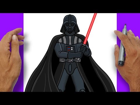 How to Draw DARTH VADER Full Body Easy Step-by-step | Star Wars