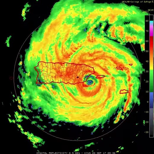 2017 9/20 Hurricane Maria PR Full Reflectivity