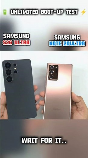 🚀 Samsung S26 Ultra DESTROYS Note 20 Ultra? Boot-Up Test Results!