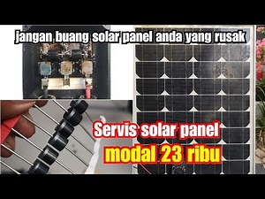 servis Panel surya ganti diode / Replacing solar panel diode