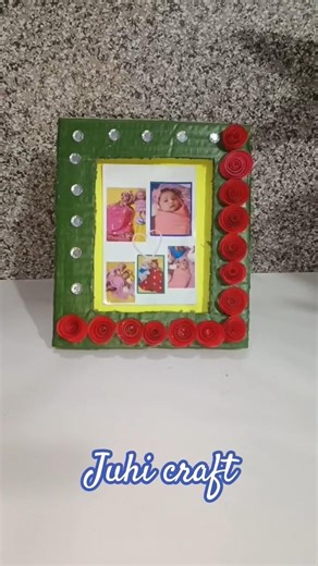 Super Easy DIY cardboard photo frame 🪟#craft #cardboardcrafts #viralshorts #reels #youtube