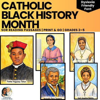 Black History Month Catholic SOR Passages | Activities | Grades 3-5 | No Prep
