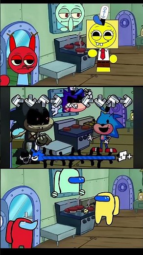 FNF krusty karoling - Scratch vs Sonic vs Impostor Mod - Friday Night Funkin' Game