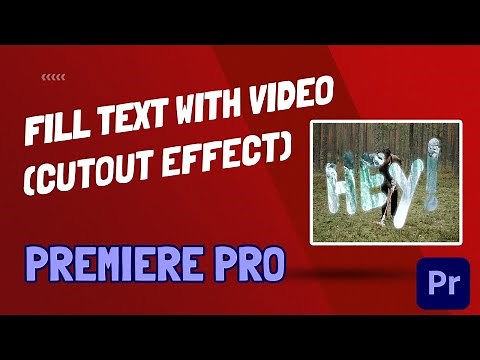 How To Fill Text With Video Using Essential Graphics Panel - Premiere Pro