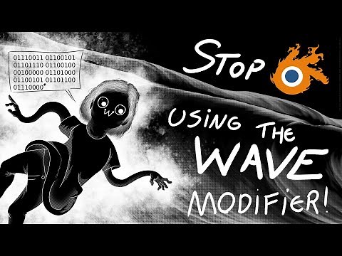 Quick simple customizable wave setup on Blender