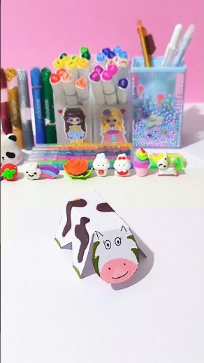 Origami Paper Cow 🐄 | Cute & Easy Step-by-Step Tutorial