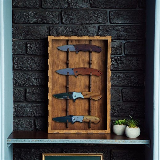 Custom Knife Display Case, Pocket Knife Storage, Wood Knife Organizer, Wood Knife Holder, Knife Display Box, Knife Display Stand - Etsy