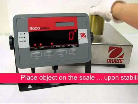 OHAUS Bench Scales - How to: T32M Indicator - Hold Operation (EN)
