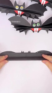 1.4M views · 4.9K reactions | Spooky Paper Bat Craft #paperBat #batCraft #diyHalloweenCraft #kidsCraftFun #handmadeBat #easyPaperCraft #creativeArtProject #funHalloweenArt #batDecoration #artForKids | paper craft ideas | Facebook