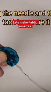 make fabric rosette with me #diycraft #fabricrose #fypviralシviral #viralshortfeeds #sewingaddict