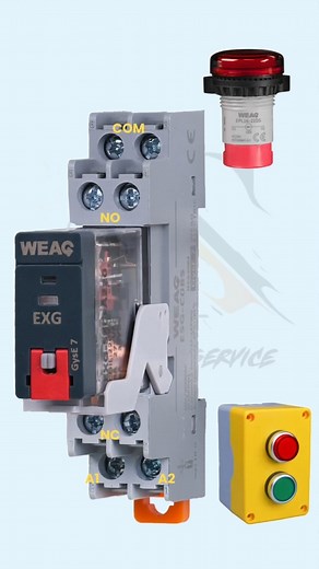 How to Build a General Relay Circuit: Push Buttons and Indicator Lights. #GeneralRelay #PowerRelay #AutomationRelay #ControlRelay #IndustrialControlRelay | Automation Service