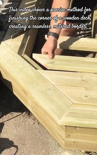 Seamless Mitered Corner Decking Finish