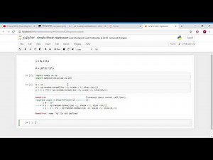 Simple Linear Regression using Numpy