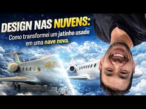 DESIGN NAS NUVENS: Como transformei um jatinho usado em uma nave nova.