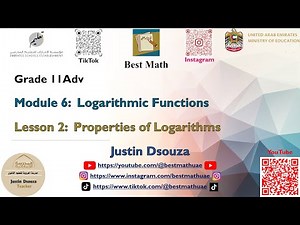 Properties of Logarithms [Module 6 Lesson 2]