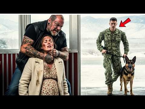 Vicious thug beat a pregnant woman — unaware, Her husband, Navy SEAL and K9 waching