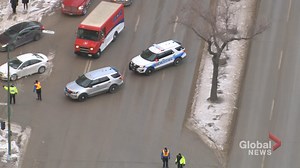 Protest blocks traffic in downtown Winnipeg