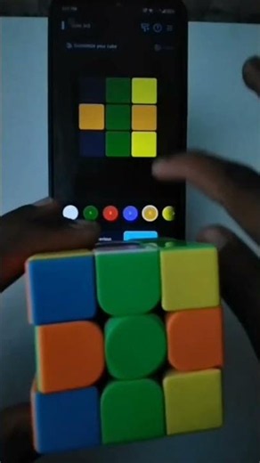 Rubik's Cube Solved by Ai App # foryoupage #viral short #trending#Rubiks cube#
