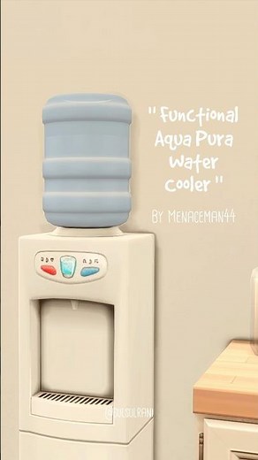 🧊 Sims 4 Mod | Functional Aqua Pura Water Cooler By Menaceman44
