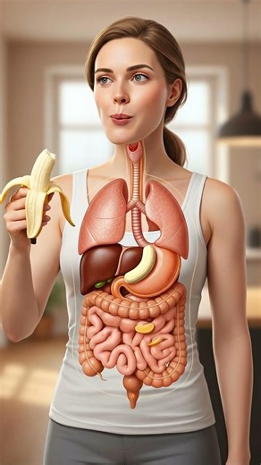 Banana Digestion Explained Inside the Human Body | 3D Anatomy Animation