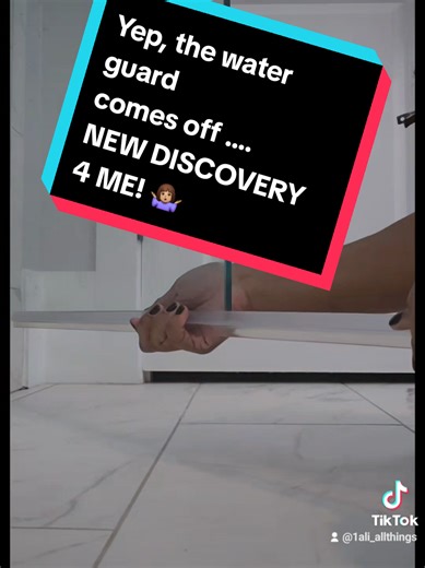 Yep the splash guard in a frameless shower totally comes off 🤷🏽‍♀️ I didn't know until I