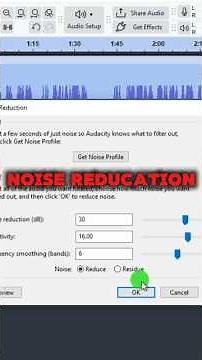 audacity apps mai ek click mai noise reduction kaise kare in hindi