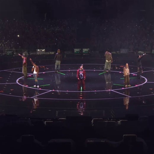 The massive crowd proudly sings the traditional folk song featured in “Body to Body” as BTS performs it at their SOLD-OUT concert tonight.