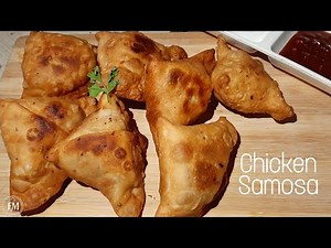 Chicken Samosa Recipe | Chicken Samosa at home | Crispy Chicken Samosa | Street Food | FlavourMakers