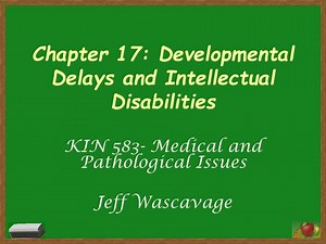 Chapter 17: Developmental Delays and Intellectual Disabilities - SlideServe