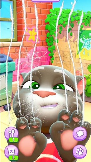 Talking Tom Cat Game 2025 || Talking Tom Scratch the screen With his Claw