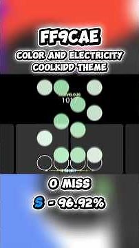 Color and Electricity c00lkidd Theme "FF9CAE" in osu!mania Mobile #forsaken #osu #osumania #obryntt
