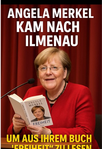 Ein besonderer Moment in Ilmenau! ✨ Angela Merkel, ehemalige Bundeskanzlerin, war heute in der Festhalle Ilmenau und las aus ihrem neuen Buch „Freiheit“. 📖🇩🇪 Geschichte hautnah erleben – hier in Thüringen! #AngelaMerkel #Freiheit #Ilmenau #FesthalleIlmenau #Thüringen @Festhalle Ilmenau @CDU Deutschlands @CDU Thüringen