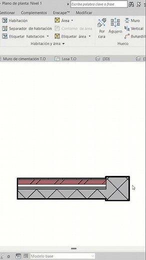 PROBLEM: The wall is encroaching on the column in Revit.