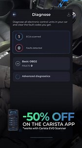 🚗 50% Off Carista App – Unlock Your Car’s Full Potential! Take control with customizations, diagnostics, live data & service tools in one app. 🔥 Limited-time 50% off sale! | Carista