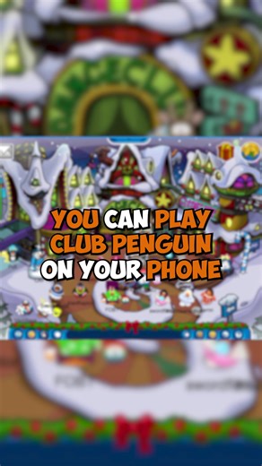 play CLUB PENGUIN on your PHONE #clubpenguin #2000sthrowback #pcgaming